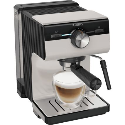 Krups - Svirtis kavos aparatas dviem puodeliam AUTHENTIC 1450W/230V pilka