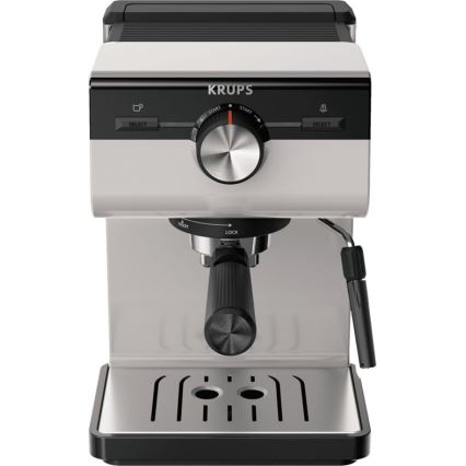 Krups - Svirtis kavos aparatas dviem puodeliam AUTHENTIC 1450W/230V pilka