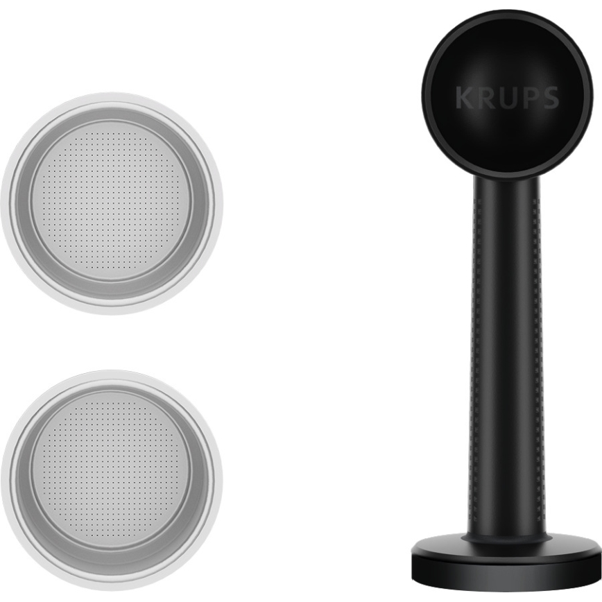 Krups - Svirtis kavos aparatas dviem puodeliam AUTHENTIC 1450W/230V pilka