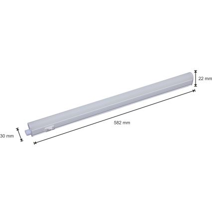 Kryptinis LED virtuvės šviestuvas LED/8W/230V