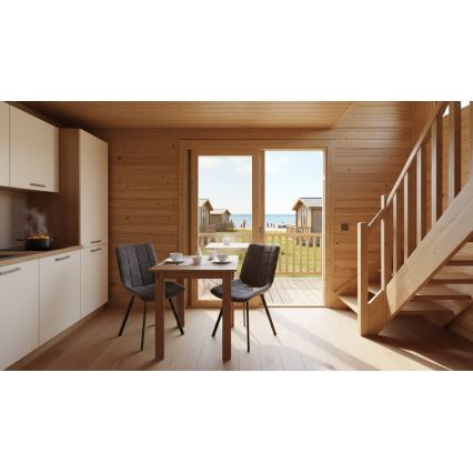 Kvadratinis valgomojo stalas LEVI ąžuolas