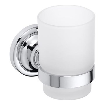 Laikiklis dantų šepetėliams 7x9,5 cm, sidabrinės spalvos