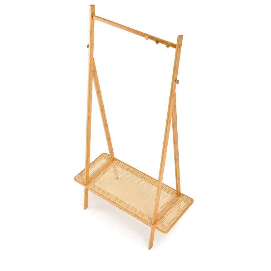 Laisvai pastatomas paltų stovas LEGNO 168x68 cm, rotangas