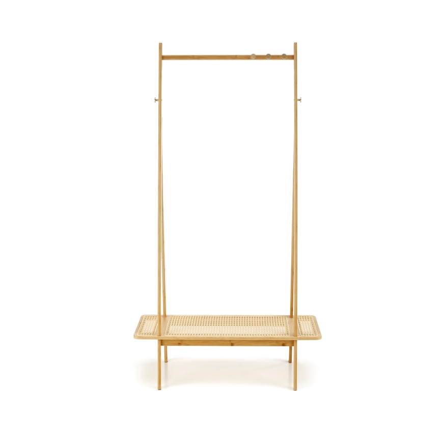 Laisvai pastatomas paltų stovas LEGNO 168x68 cm, rotangas