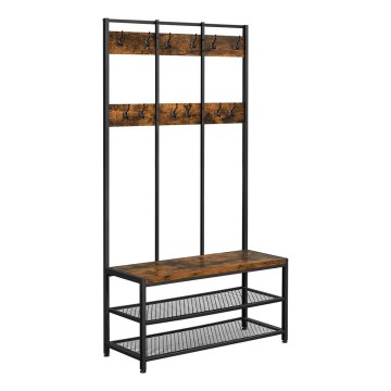 Laisvai stovinti kabykla NAVOR, ruda/juoda