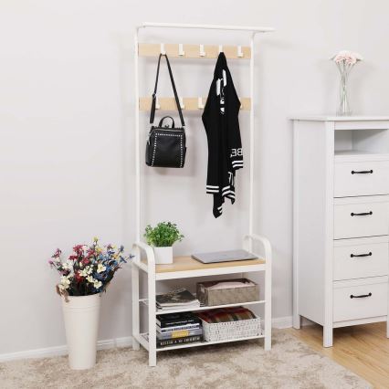 Laisvai stovinti kabyklė NAVOR ruda/balta