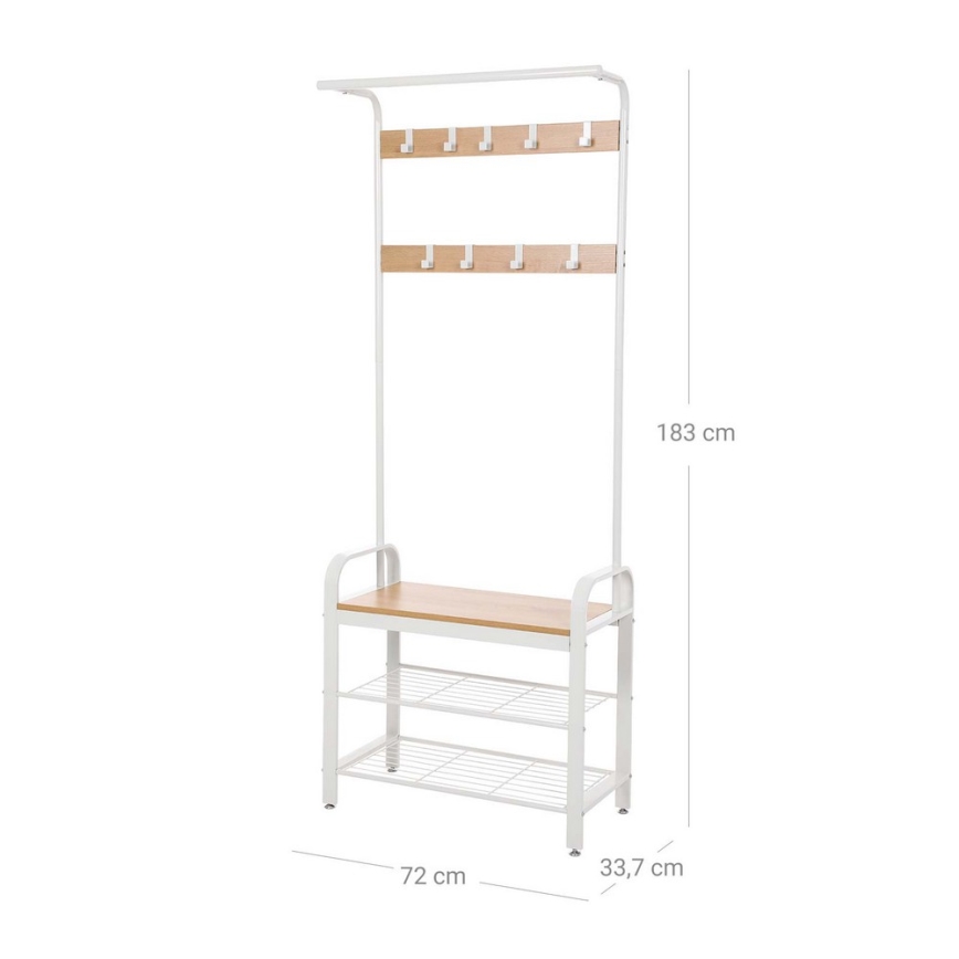 Laisvai stovinti kabyklė NAVOR ruda/balta