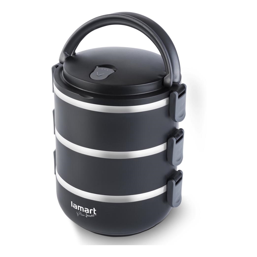 Lamart -  Maisto termosas 1,8 l juodas