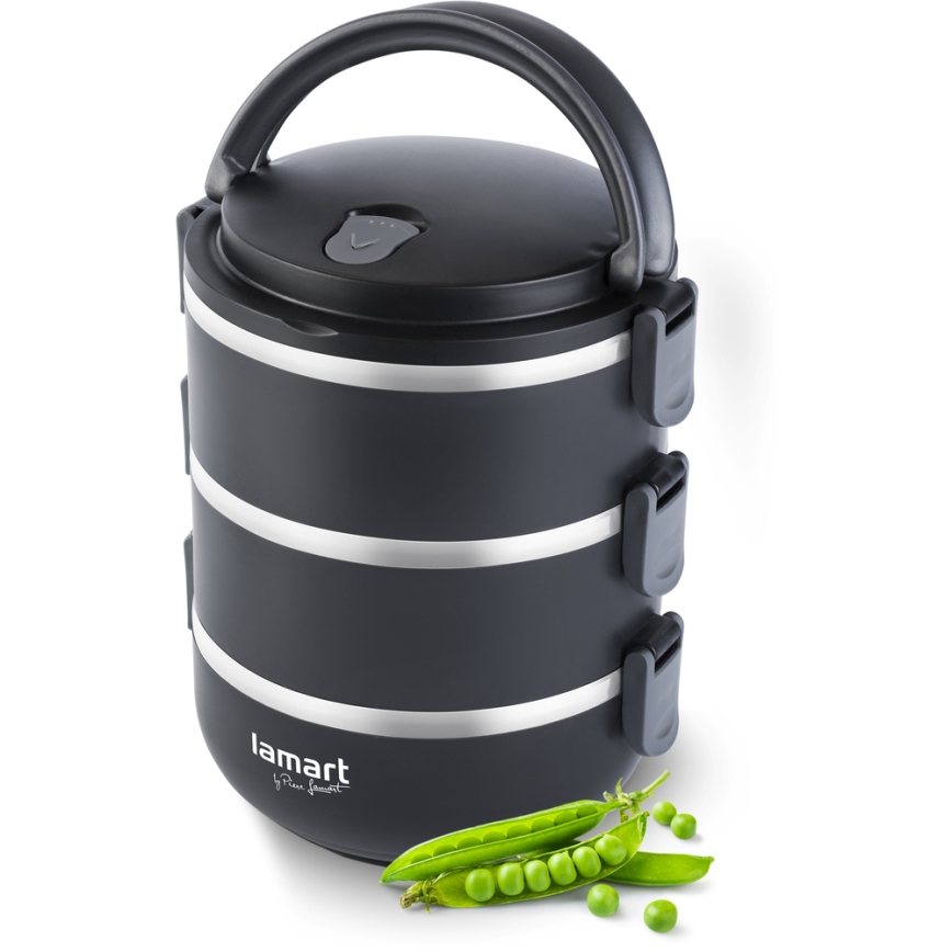 Lamart -  Maisto termosas 1,8 l juodas