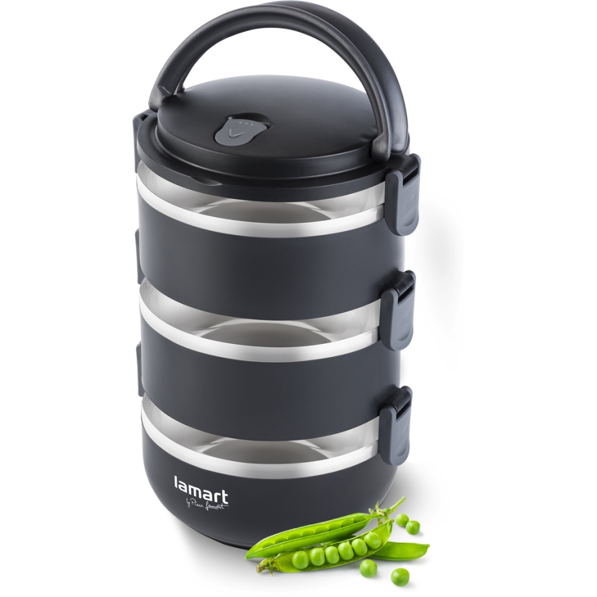 Lamart -  Maisto termosas 1,8 l juodas