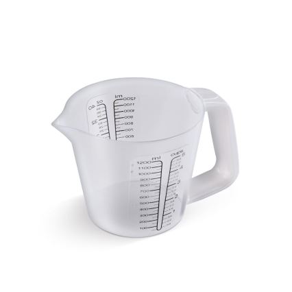 Lamart - skaitmeninė virtuvinė svarstyklė su matavimo indeliu 2xAAA balta