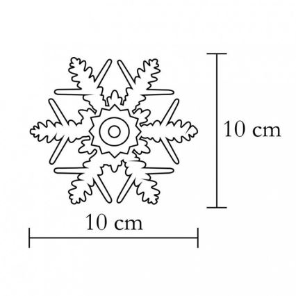 Lango dekoracija 1xLED/2xCR2032