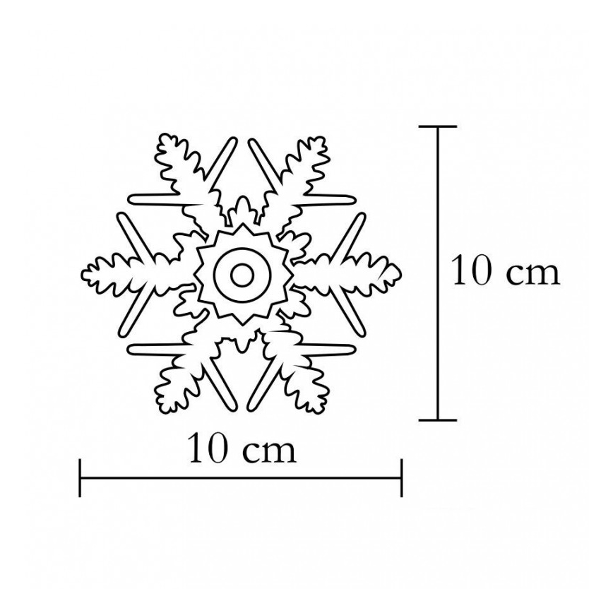 Lango dekoracija 1xLED/2xCR2032
