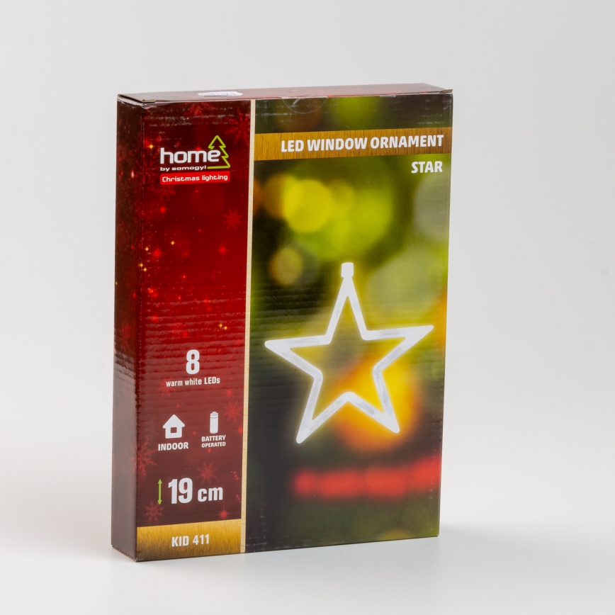 Lango dekoracija 8xLED/3xAA