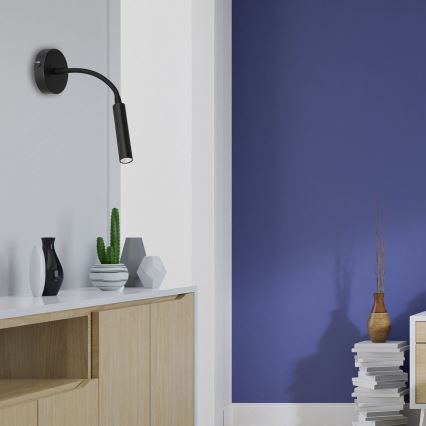 Lanksti stalinė lempa ARDEN 1xG9/8W/230V juoda