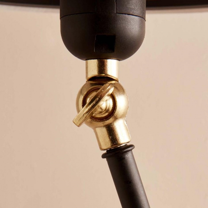 Lanksti pastatoma lempa AYD 1xE27/40W/230V juoda/ruda