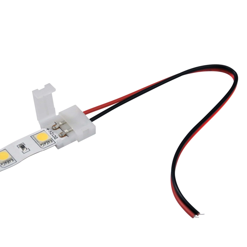 Lanksti vienpusė jungtis 2 kontaktų LED juostelėms 10 mm