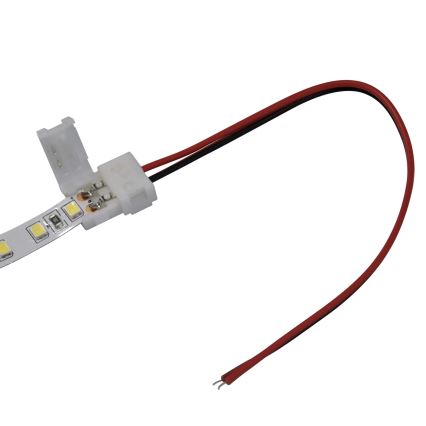 Lanksti vienpusė jungtis 2 kontaktų LED juostelėms 8 mm