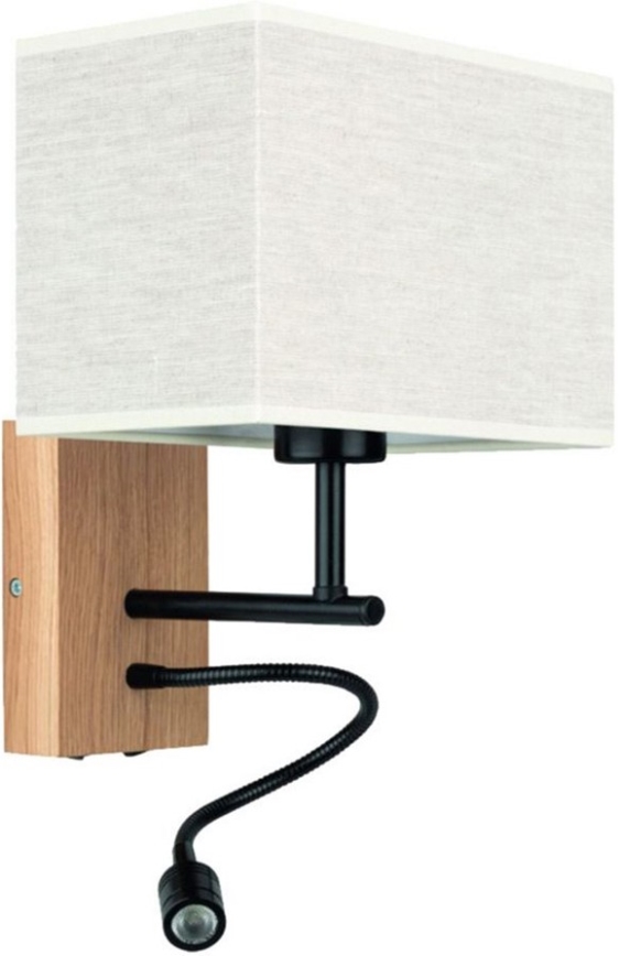 Lankstus LED šviestuvas BOHO 1xE27/25W + LED/1W/230V ąžuolas