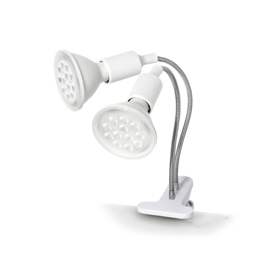 Lankstus Stalinis šviestuvas su segtuku augalams auginti PLANTY 2xE27/30W/230V balta