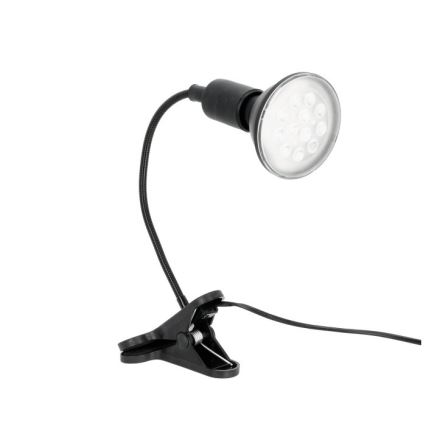 Lankstus Stalinis šviestuvas su segtuku augalams auginti PLANTY 1xE27/30W/230V juoda