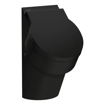 LAUFEN H8402817160001 - Pisuaras su VAL dangčio angomis, galinis vandens įvadas, galinis nuotekų išvada, keramika/matinė juoda