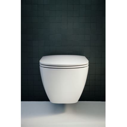 LAUFEN H8660800000001 - pakabinamas unitazas LUA, keramika/balta + SoftClose tualeto sėdynė LUA, duroplastas/balta