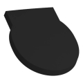 LAUFEN H8942827160001 - Pisuaro dangtis SoftClose VAL, iš duroplasto / matinė juoda