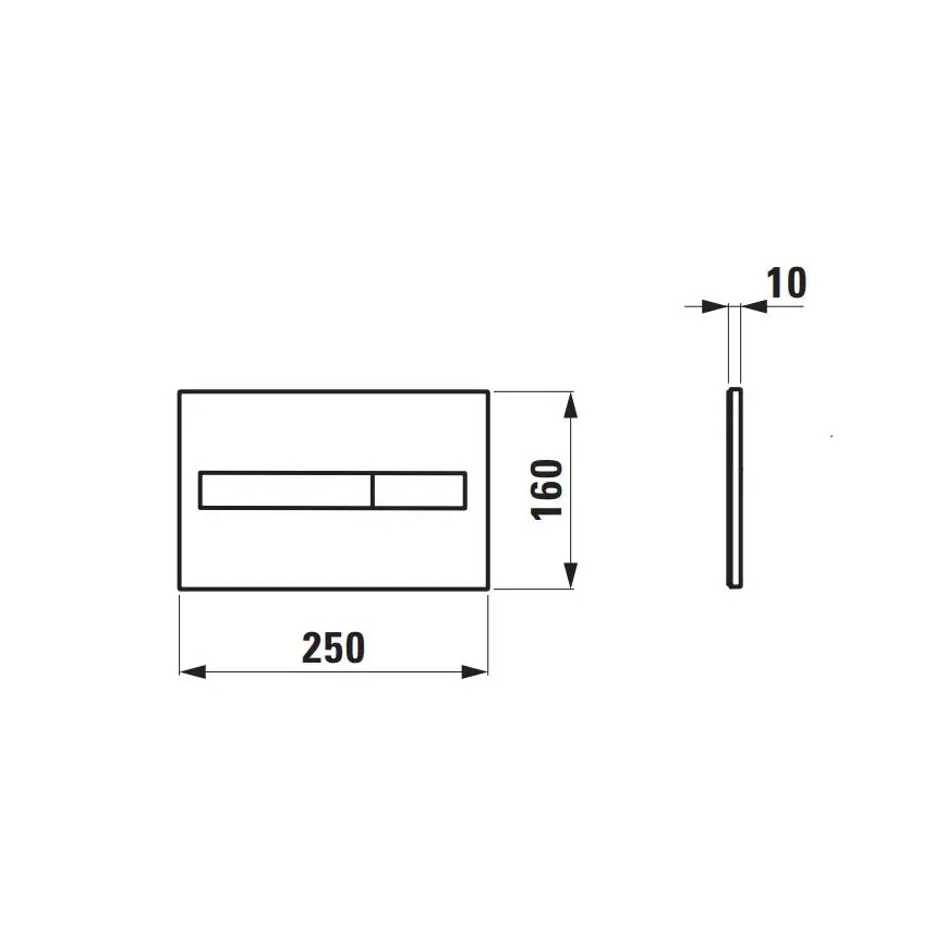 LAUFEN H8956610000001 - DUAL LIS nuleidimo mygtukas, baltas