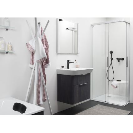 LAUFEN HF500702428000 - Maišytuvas praustuvui LAURIN 16,2 cm matinė titano juoda