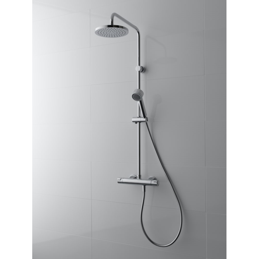 LAUFEN HF500957100600 - Dušo komplektas su termostatiniu maišytuvu CITYPRO blizgus chromas