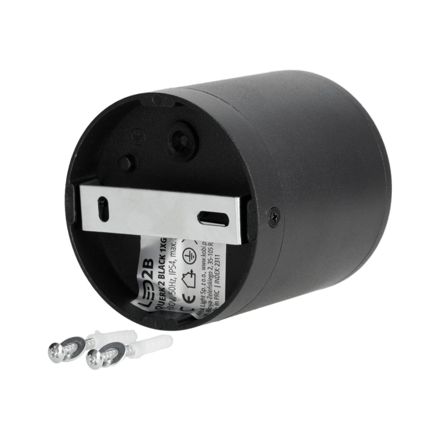 Lauko akcentinis šviestuvas 1xGU10/35W/230V IP54 apvalus juoda