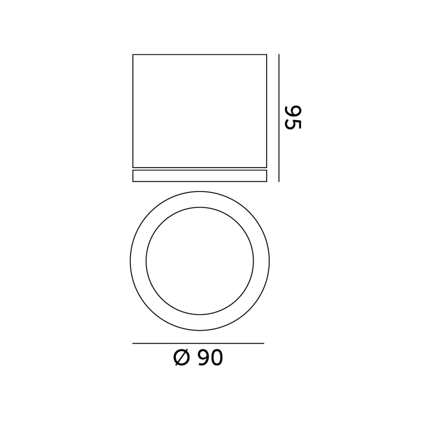 Lauko akcentinis šviestuvas 1xGU10/35W/230V IP54 apvalus juoda