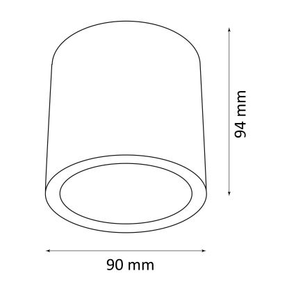 Lauko akcentinis šviestuvas OHIO 1xGU10/10W/230V IP54 juoda