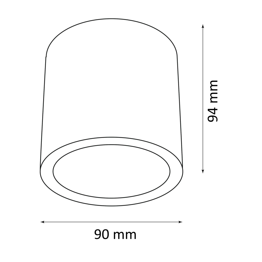 Lauko akcentinis šviestuvas OHIO 1xGU10/10W/230V IP54 juoda