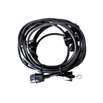 Lauko dekoratyvinė girlianda GIRLANDA 12 m 10xE27/15W/230V IP44