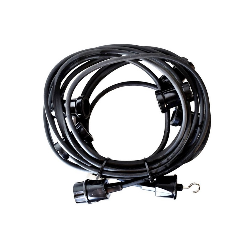 Lauko dekoratyvinė girlianda GIRLANDA 6,5 m 5xE27/15W/230V IP44