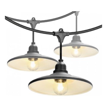 Lauko dekoratyvinė girlianda CRETE 20xE27/230V 25m IP44