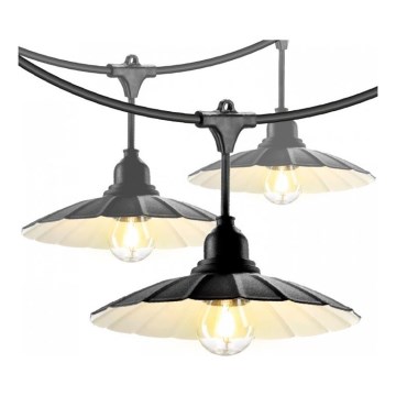 Lauko dekoratyvinė girlianda CRETE 20xE27/230V 25m IP44