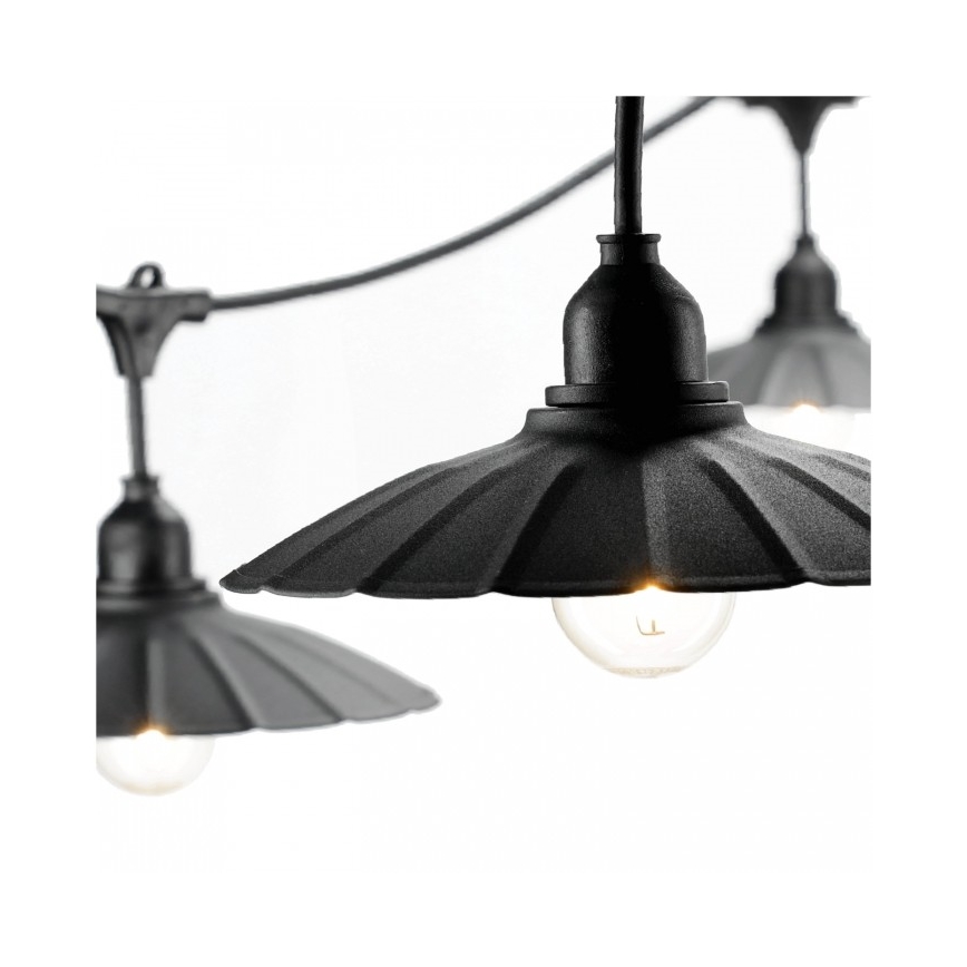 Lauko dekoratyvinė girlianda CRETE 20xE27/230V 25m IP44
