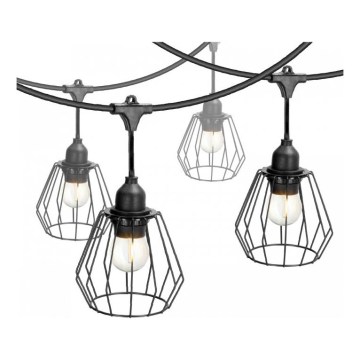 Lauko dekoratyvinė girlianda CRETE 20xE27/230V 25m IP44
