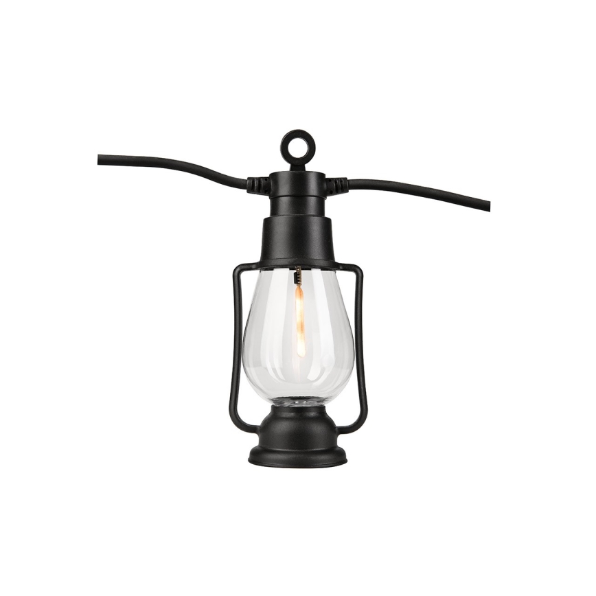 Lauko dekoratyvinė girlianda GIRLANDA 10 LED 10 m IP44 šiltai balta