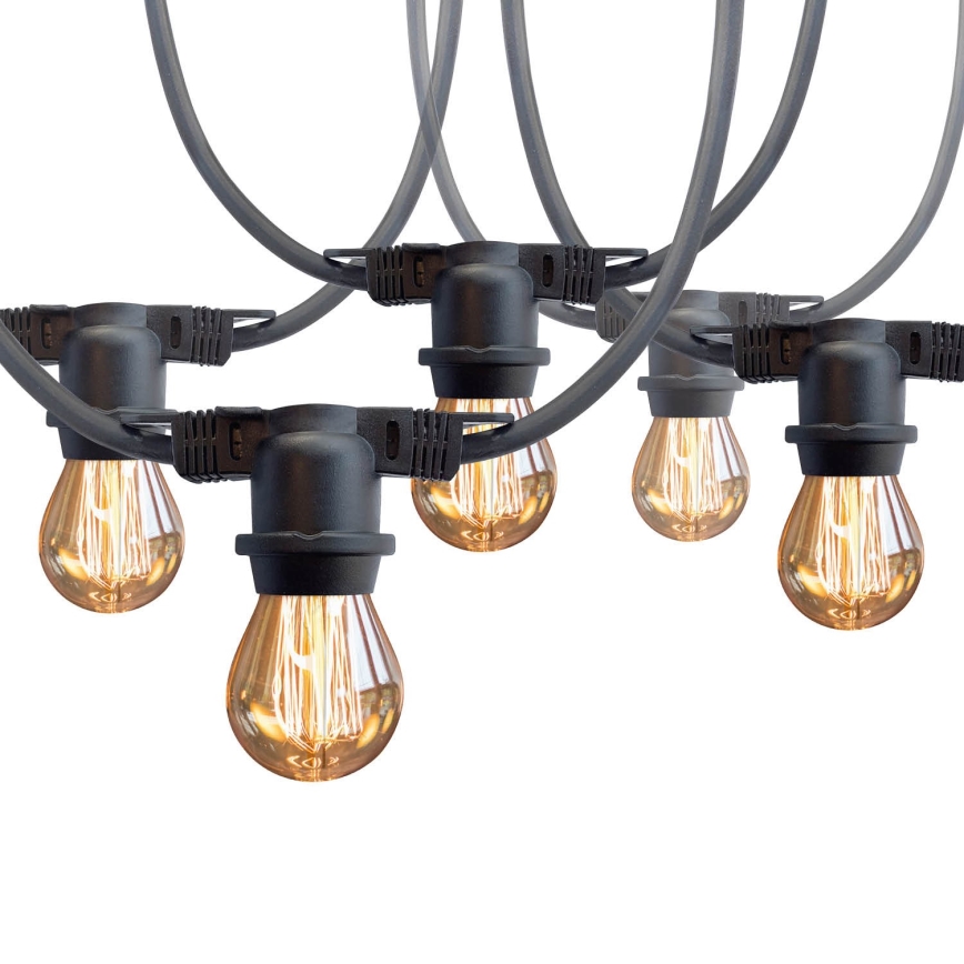 Lauko Dekoratyvinė girlianda MIMOSA 10xE27/1,3W/230V IP44 10 m