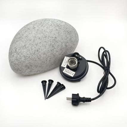 Lauko dekoratyvinis šviestuvas LUMISTONE 1xE27/15W/230V IP65 skersmuo 31,8 cm