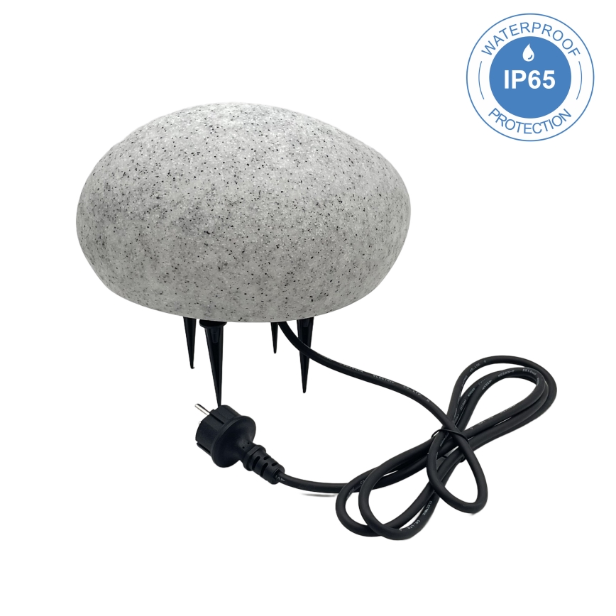 Lauko dekoratyvinis šviestuvas LUMISTONE 1xE27/15W/230V IP65, Ø 26,5 cm