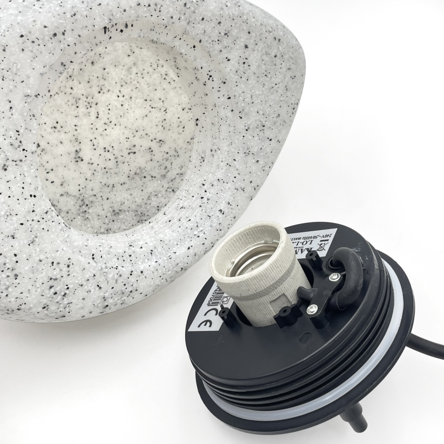 Lauko dekoratyvinis šviestuvas LUMISTONE 1xE27/15W/230V IP65, Ø 26,5 cm