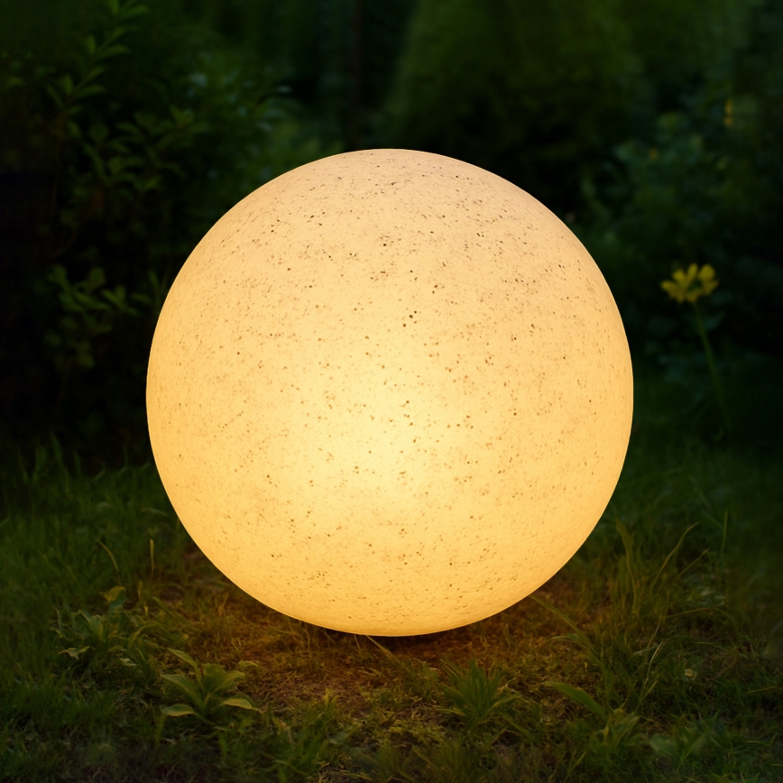 Lauko dekoratyvinis šviestuvas LUMISTONE 1xE27/15W/230V IP65 Ø 28 cm