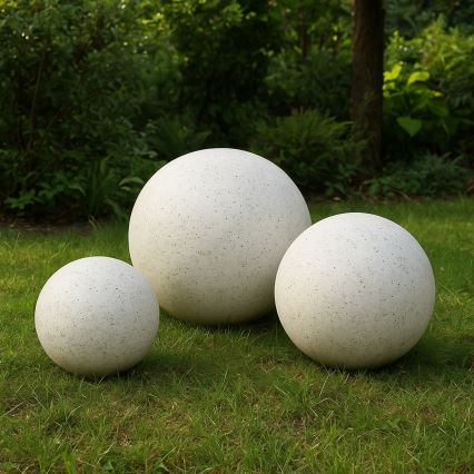 Lauko dekoratyvinis šviestuvas LUMISTONE 1xE27/15W/230V IP65 Ø 28 cm