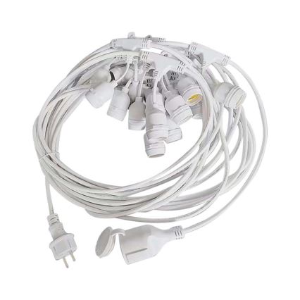 Lauko girlianda STRING 15xE27/40W/230V 15m IP65