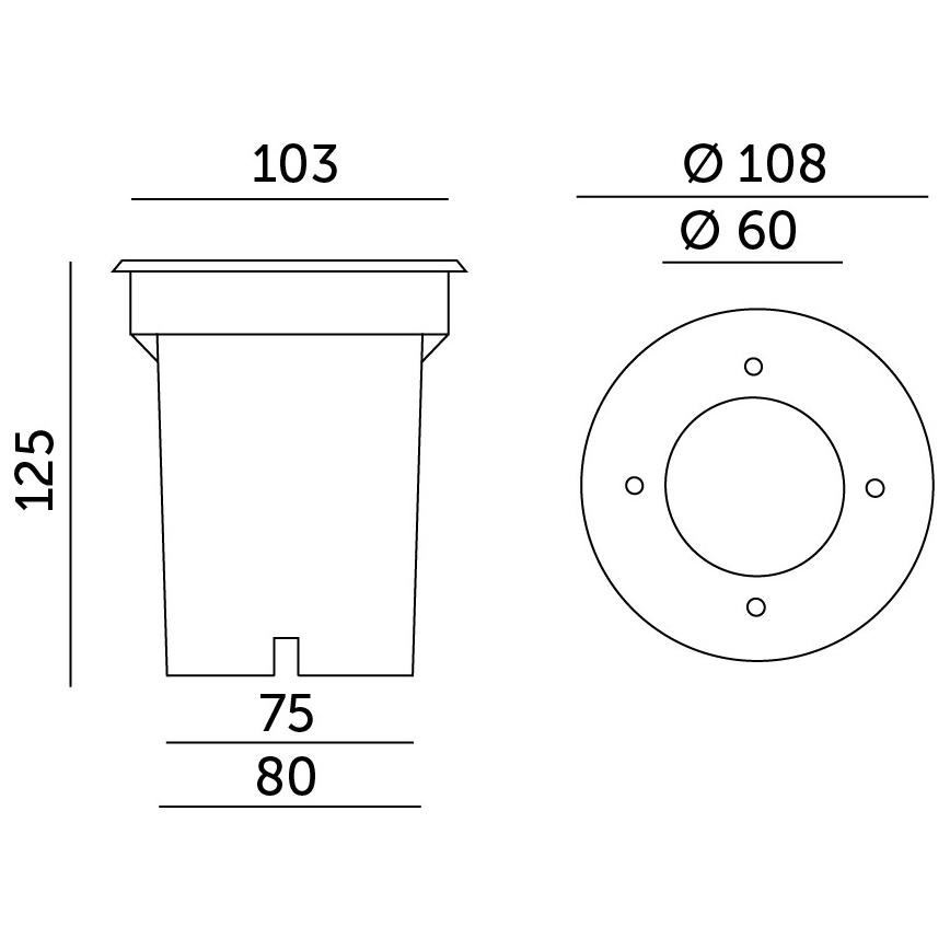 Lauko įleidžiamas šviestuvas ENTRADA2 1xGU10/50W/230V IP65